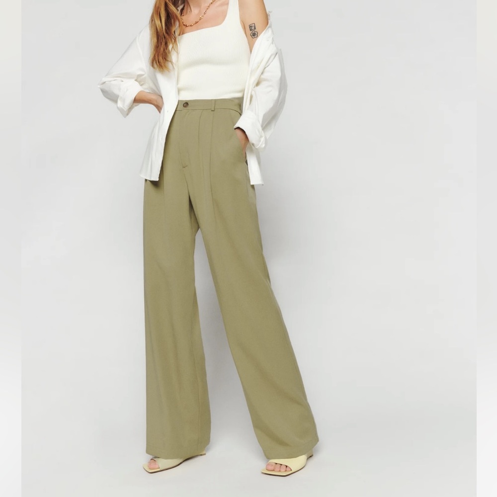 Petites Mason Pant in Olive Oil